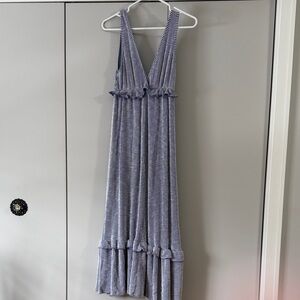 Caution To The Wind Blue and White Striped Dress